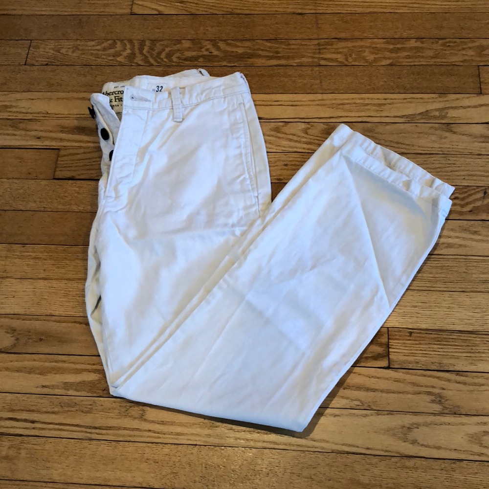 Abercrombie & Fitch White Pants